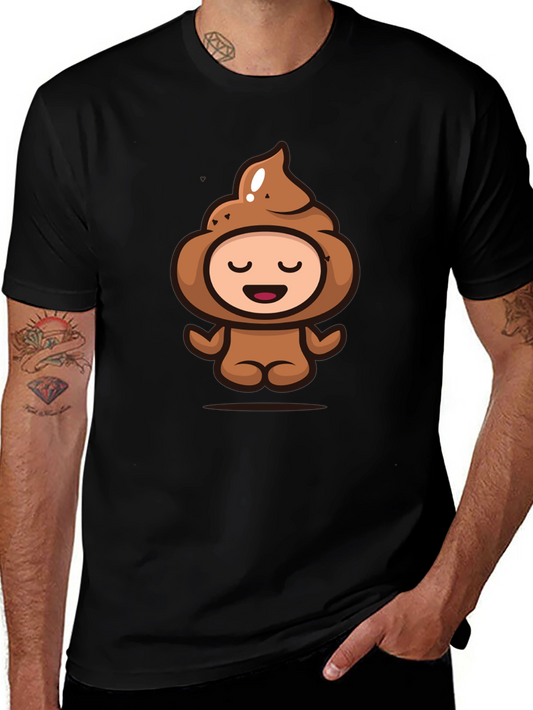 Poop Emoji Funny Graphic Black T-Shirt