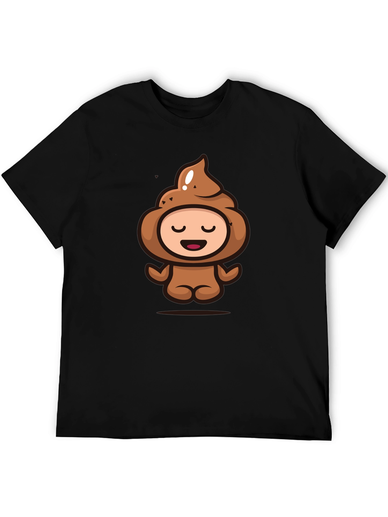 Poop Emoji Funny Graphic Black T-Shirt