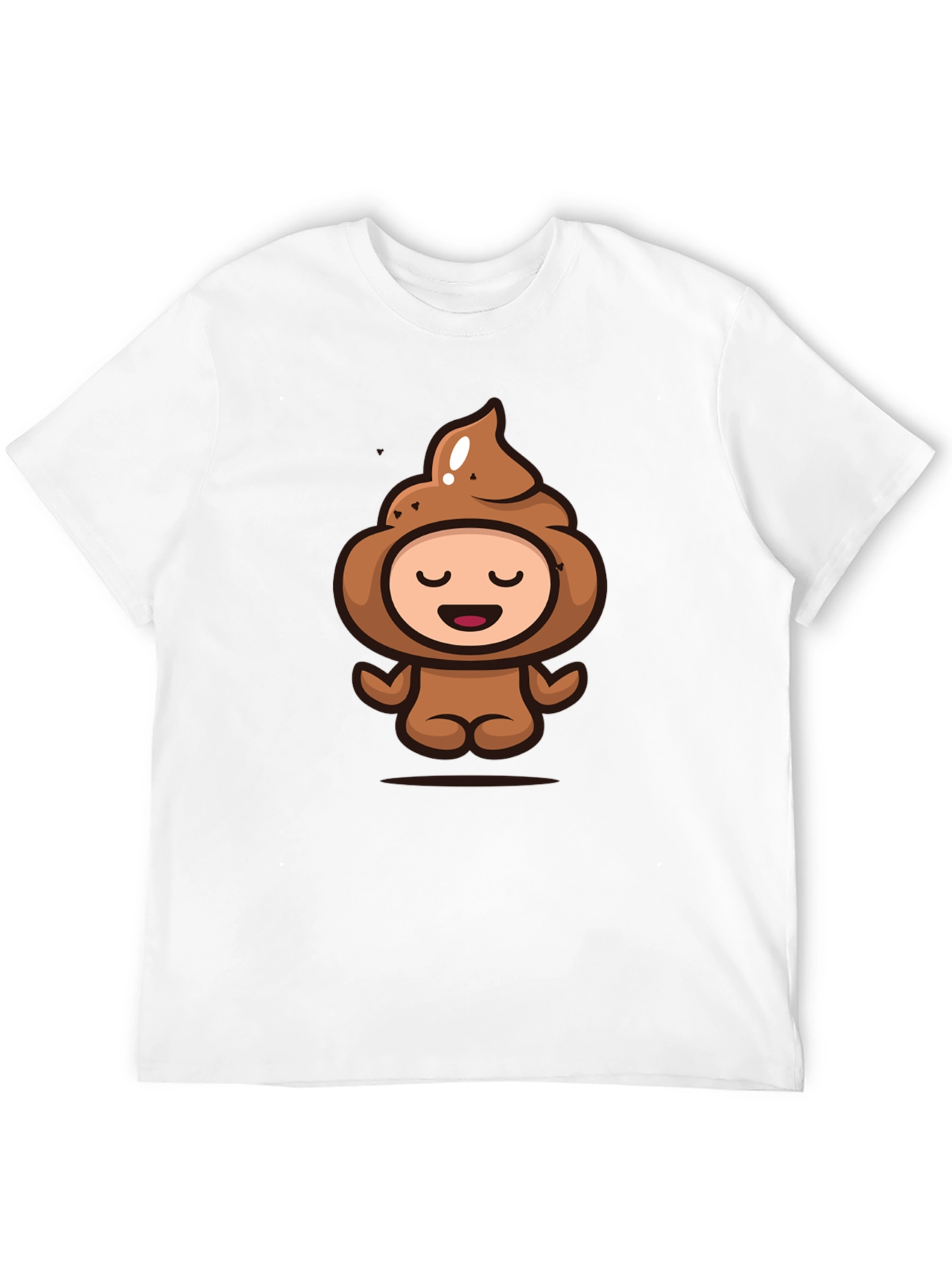 Poop Emoji Funny Graphic Black T-Shirt