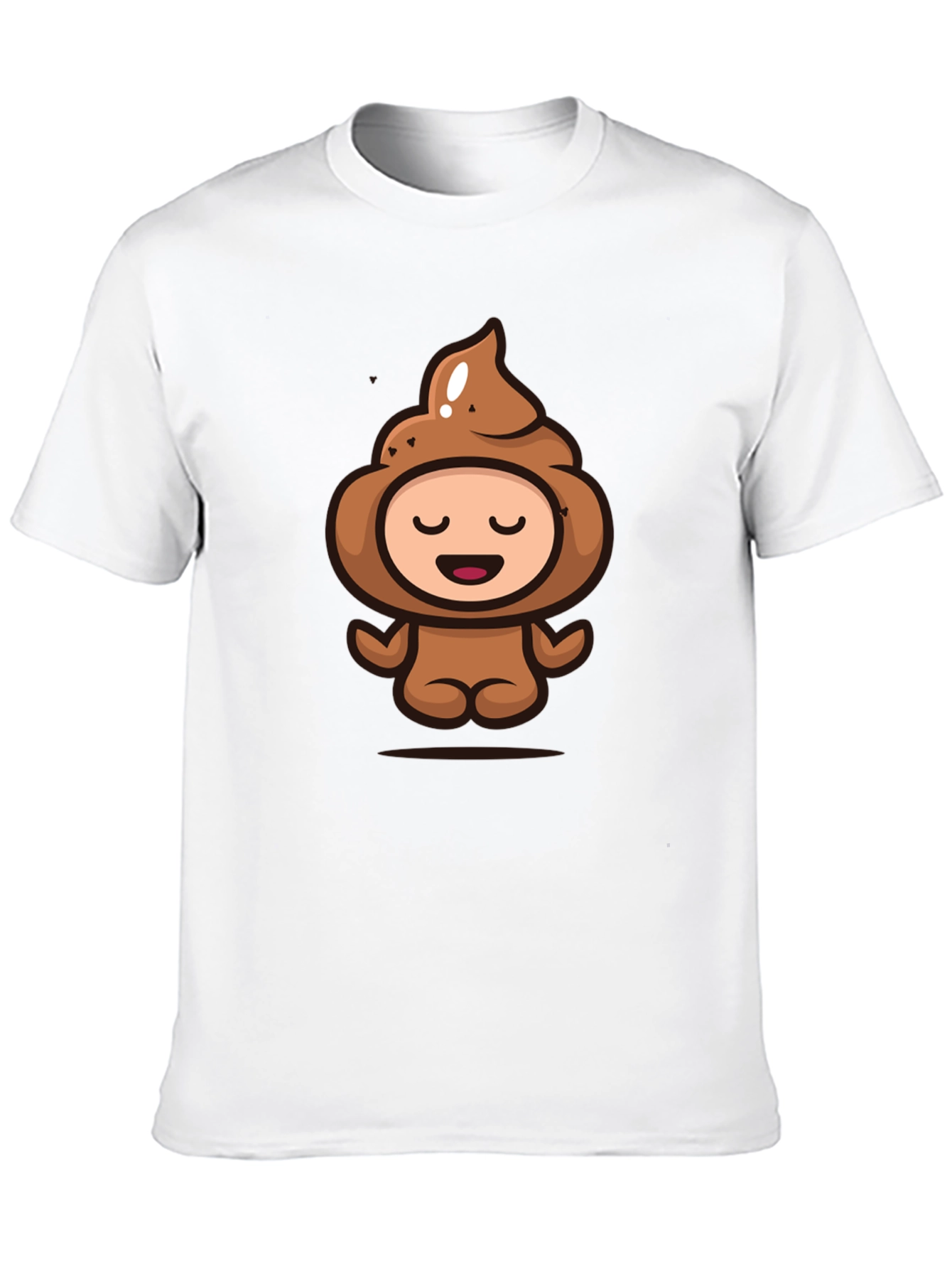 Poop Emoji Funny Graphic Black T-Shirt