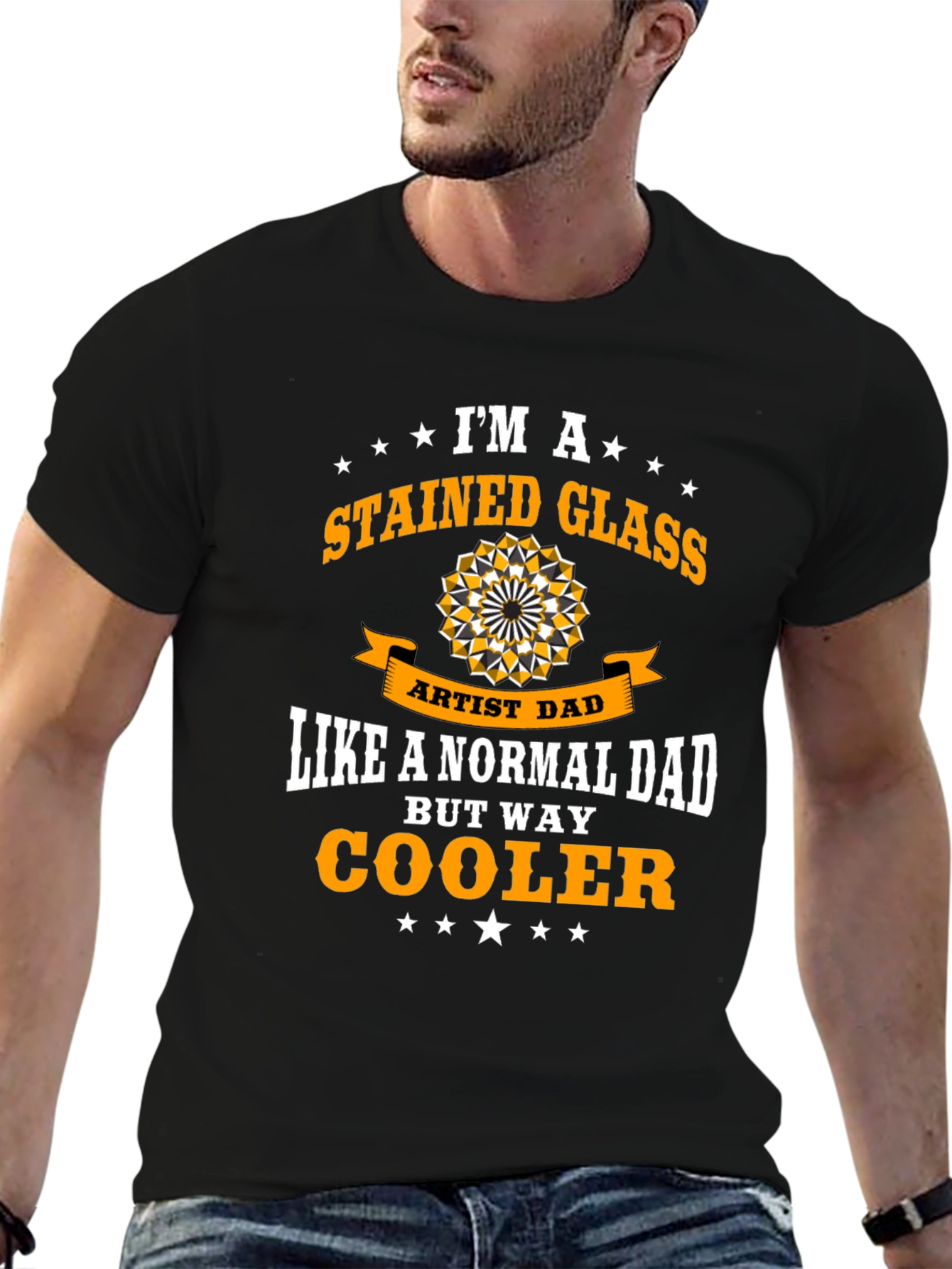 Stained Glass Artist Dad Graphic T-Shirt