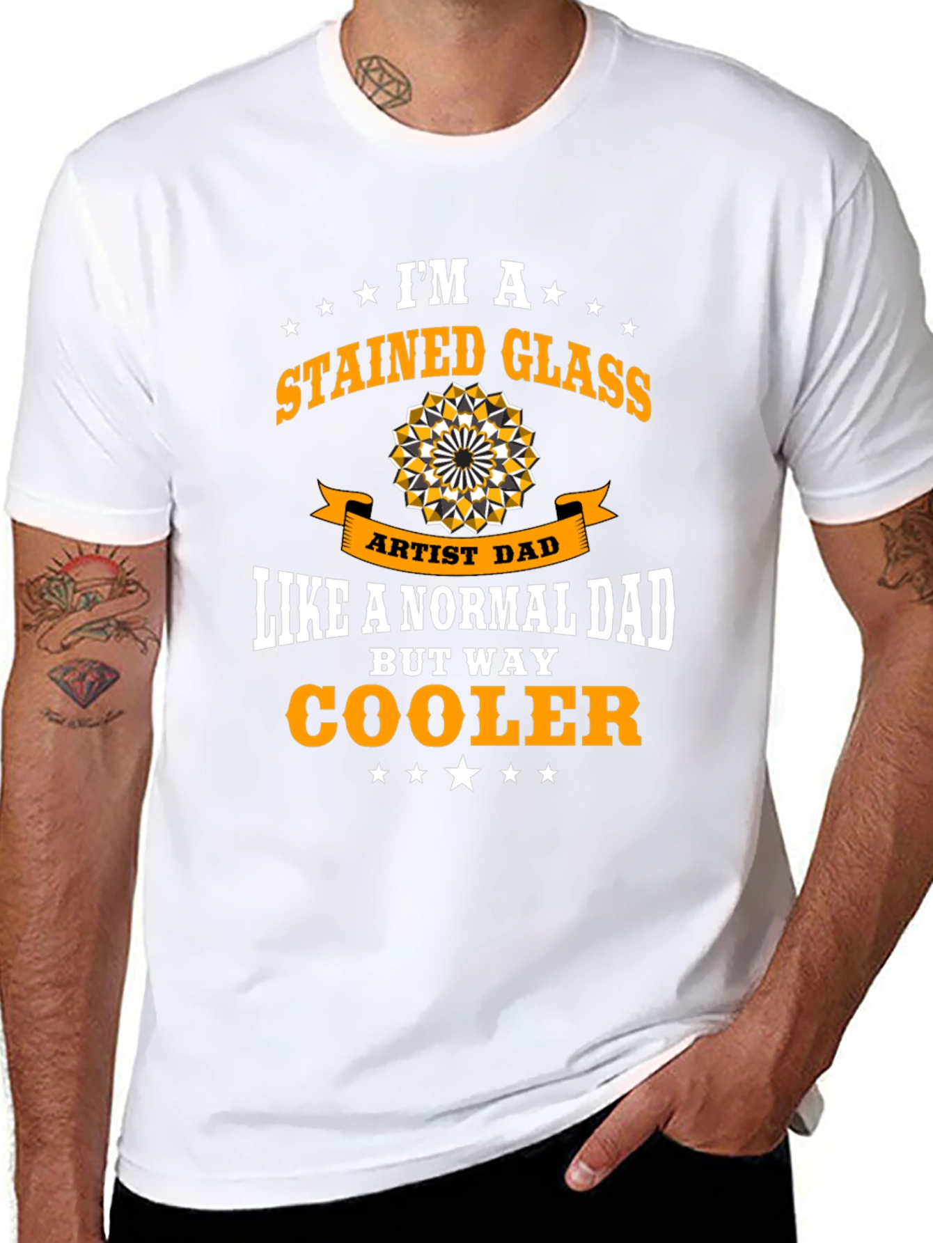 Stained Glass Artist Dad Graphic T-Shirt