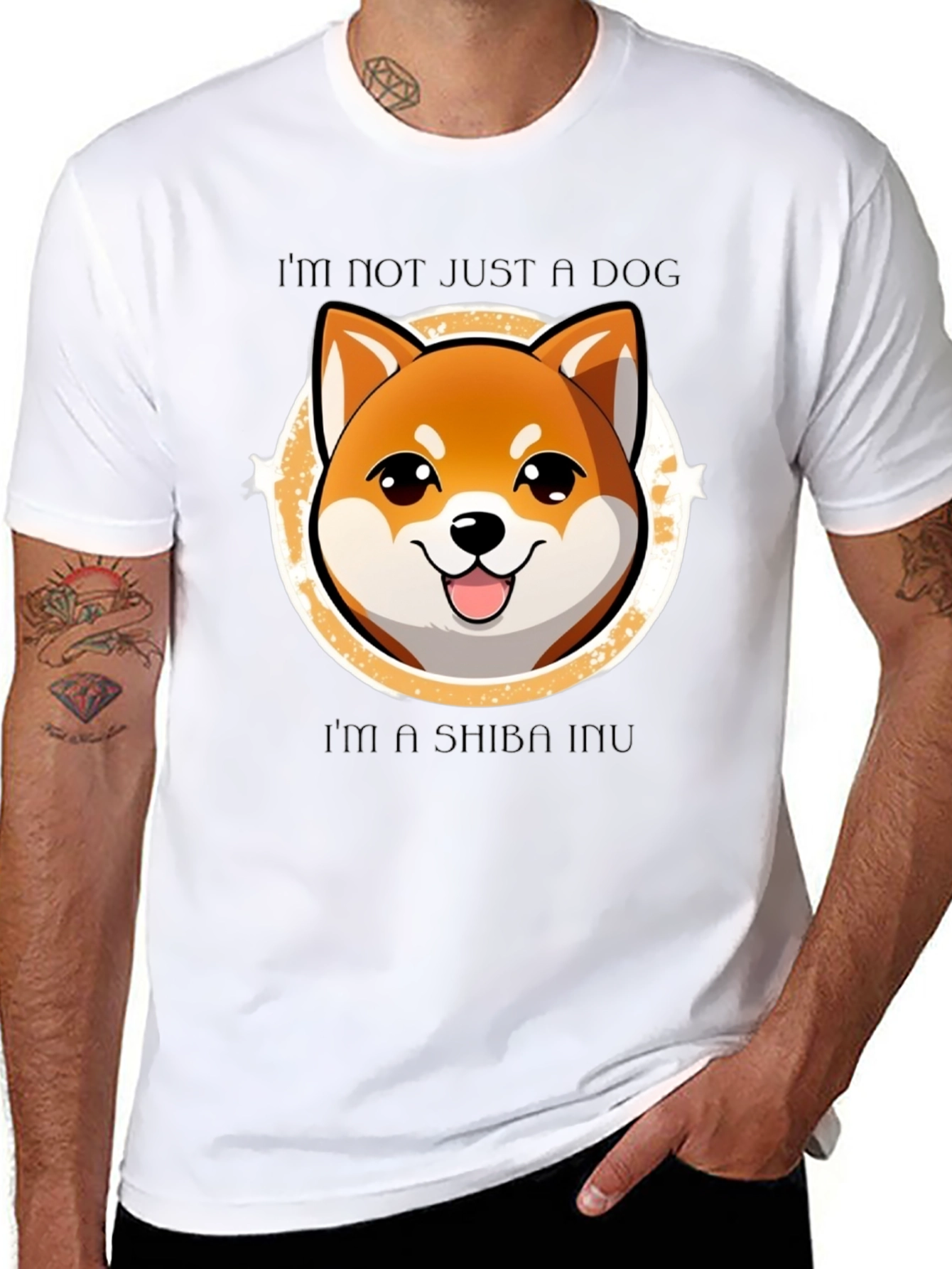 Shiba Inu Dog T-Shirt - Cute Cartoon Graphic Tee