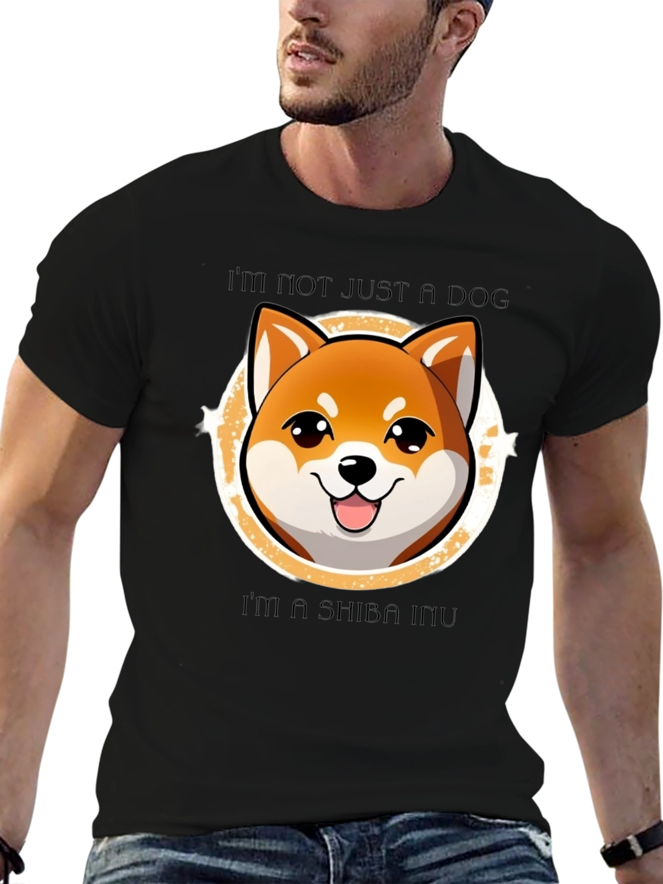 Shiba Inu Dog T-Shirt - Cute Cartoon Graphic Tee