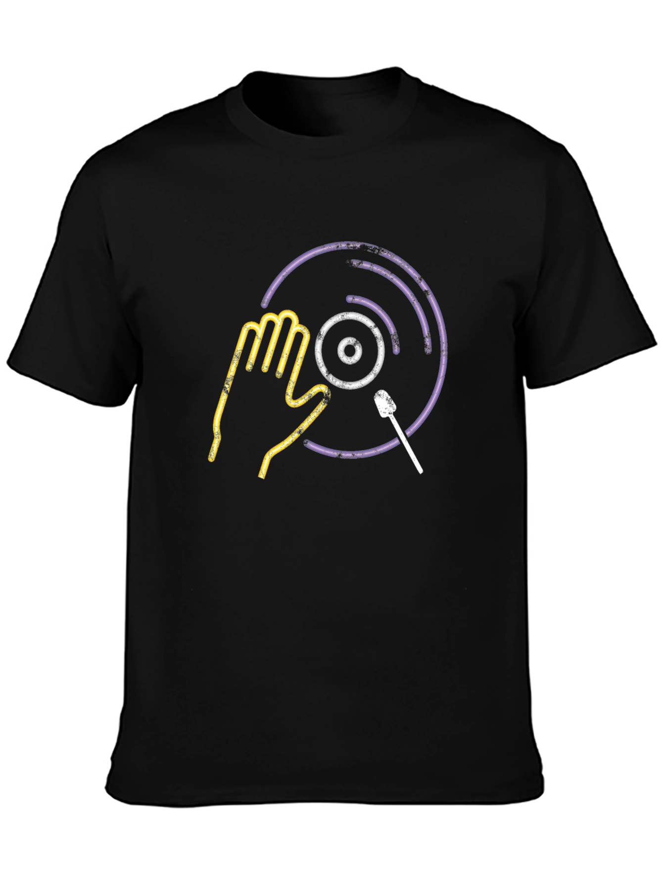 DJ Vinyl Record Graphic Tee