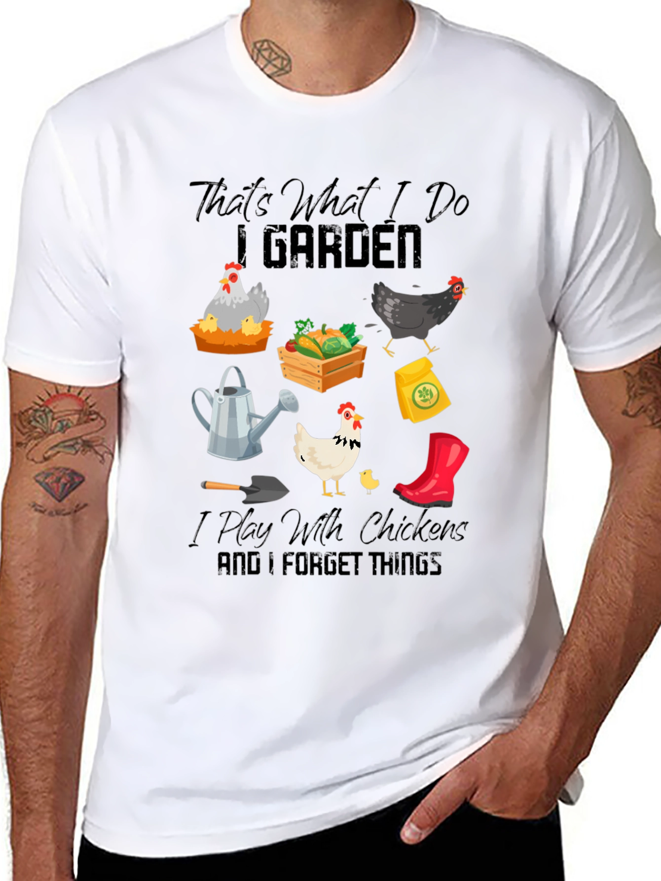 Gardening & Chicken Lover T-Shirt: Thats What I Do
