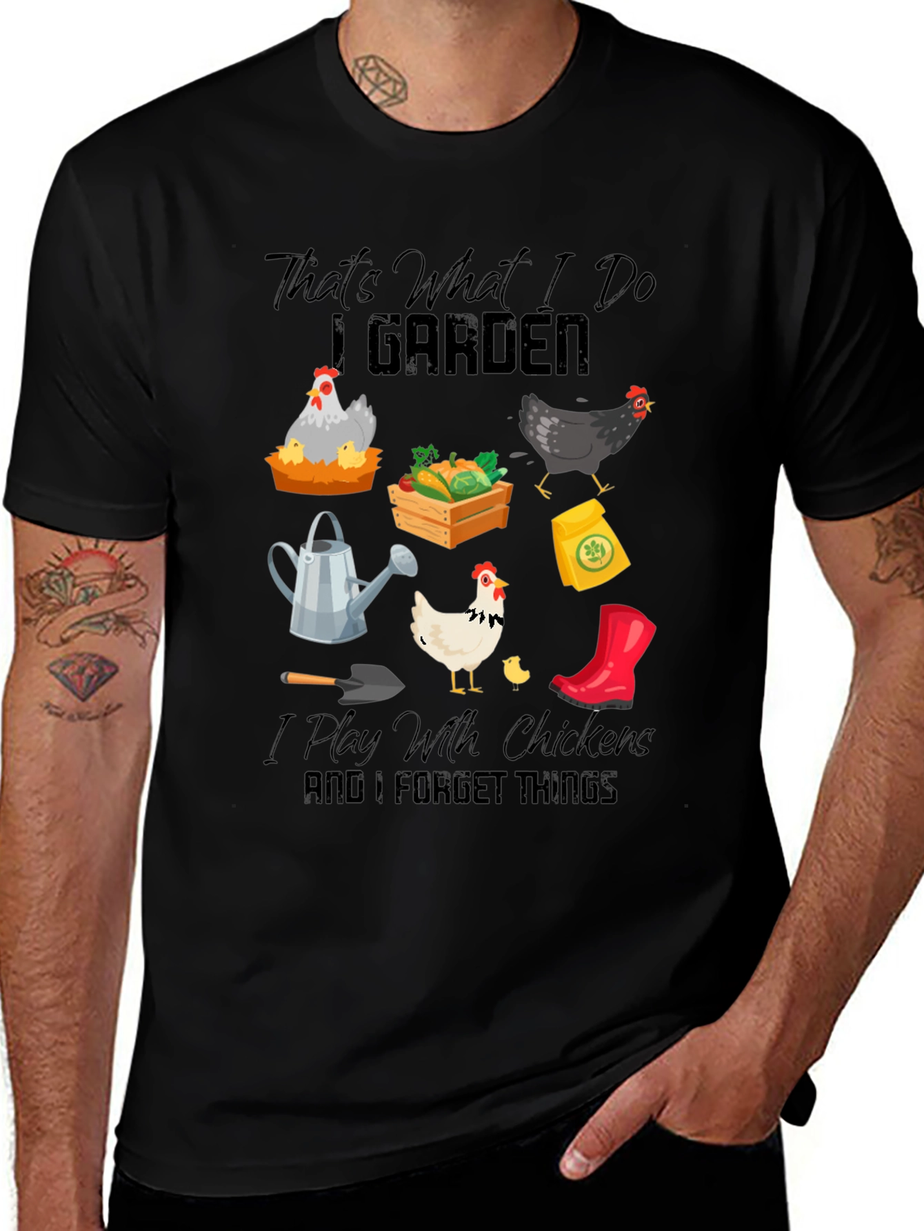 Gardening & Chicken Lover T-Shirt: Thats What I Do