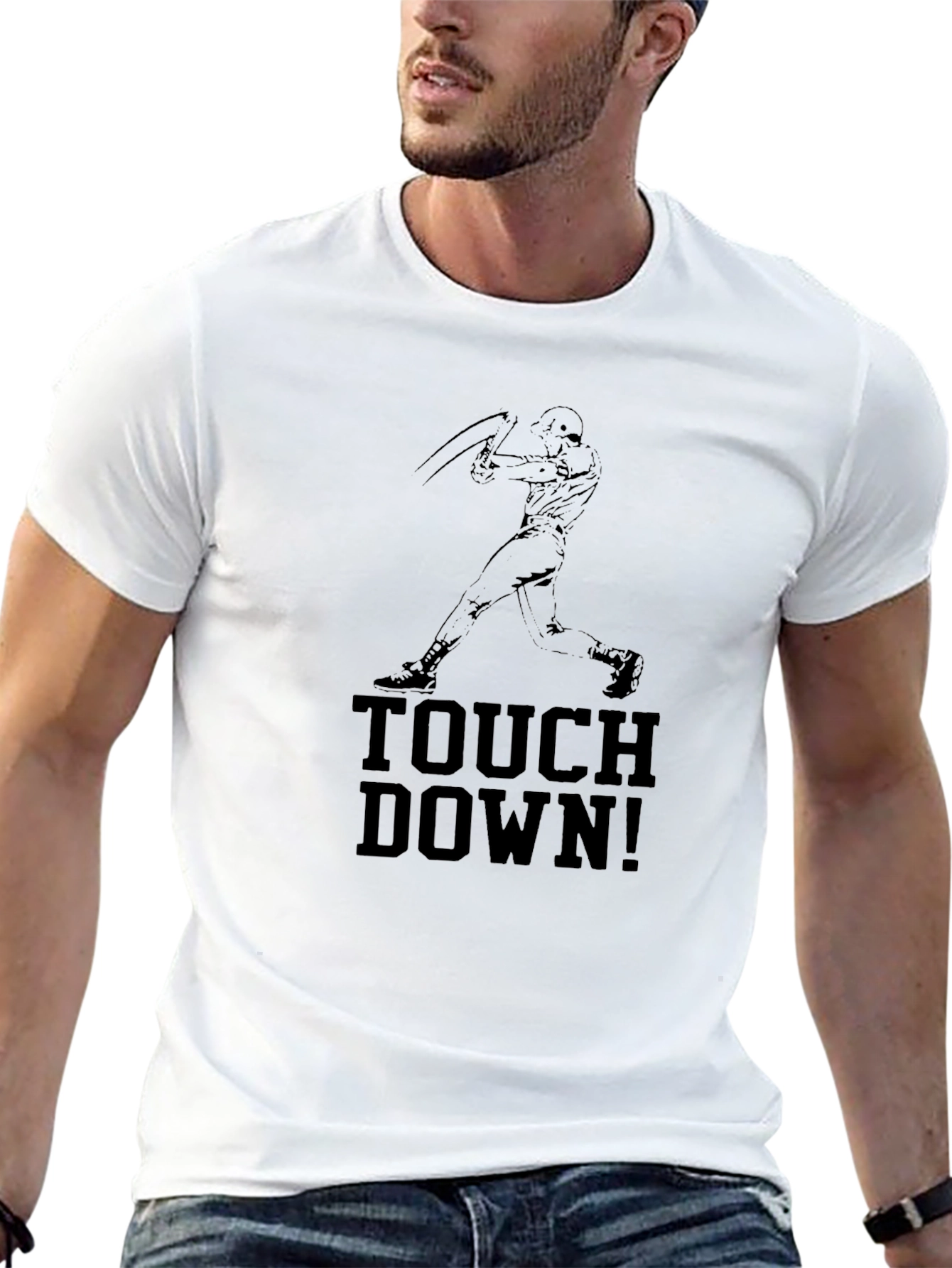 Touchdown Baseball Graphic T-Shirt