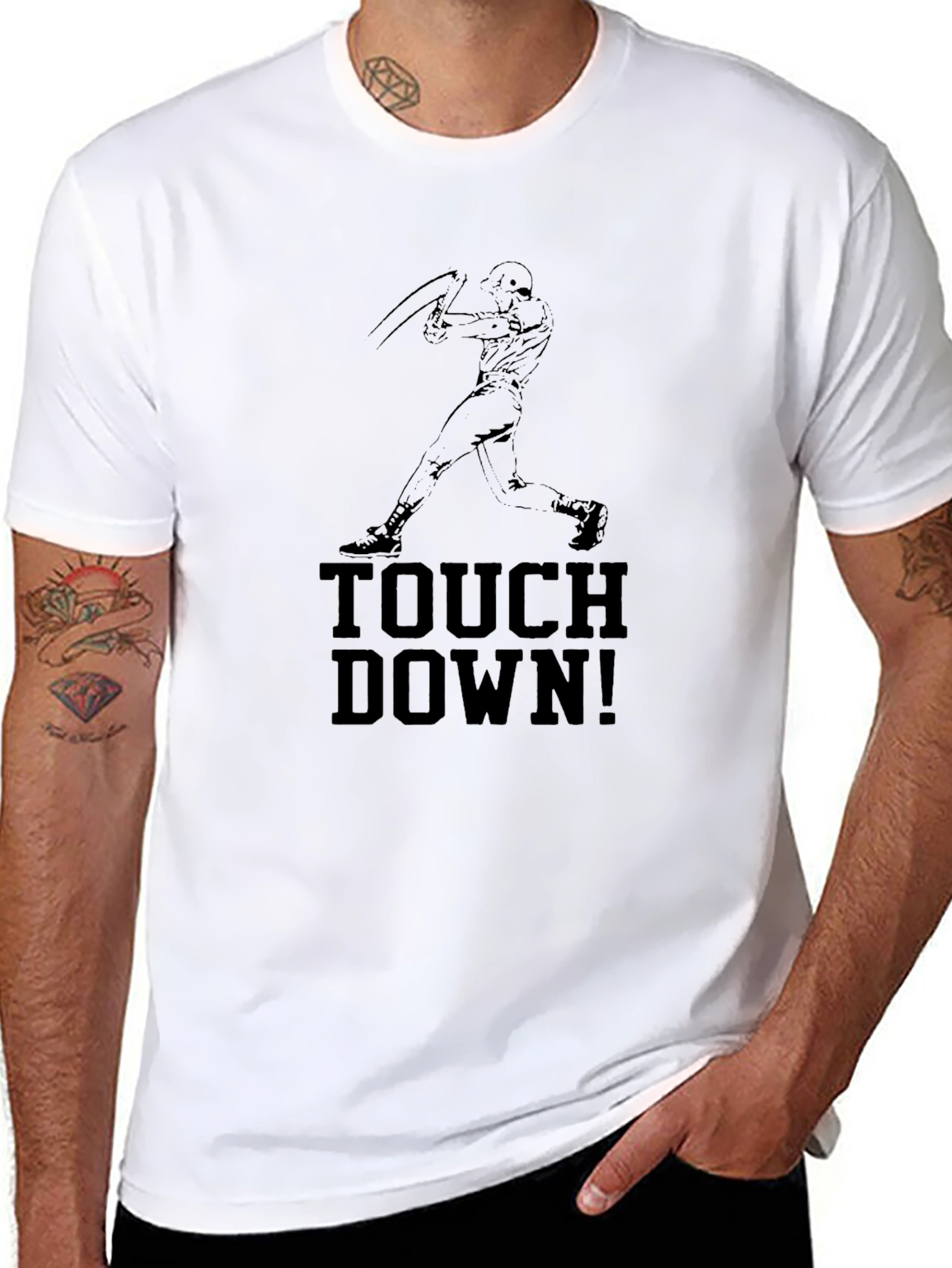 Touchdown Baseball Graphic T-Shirt