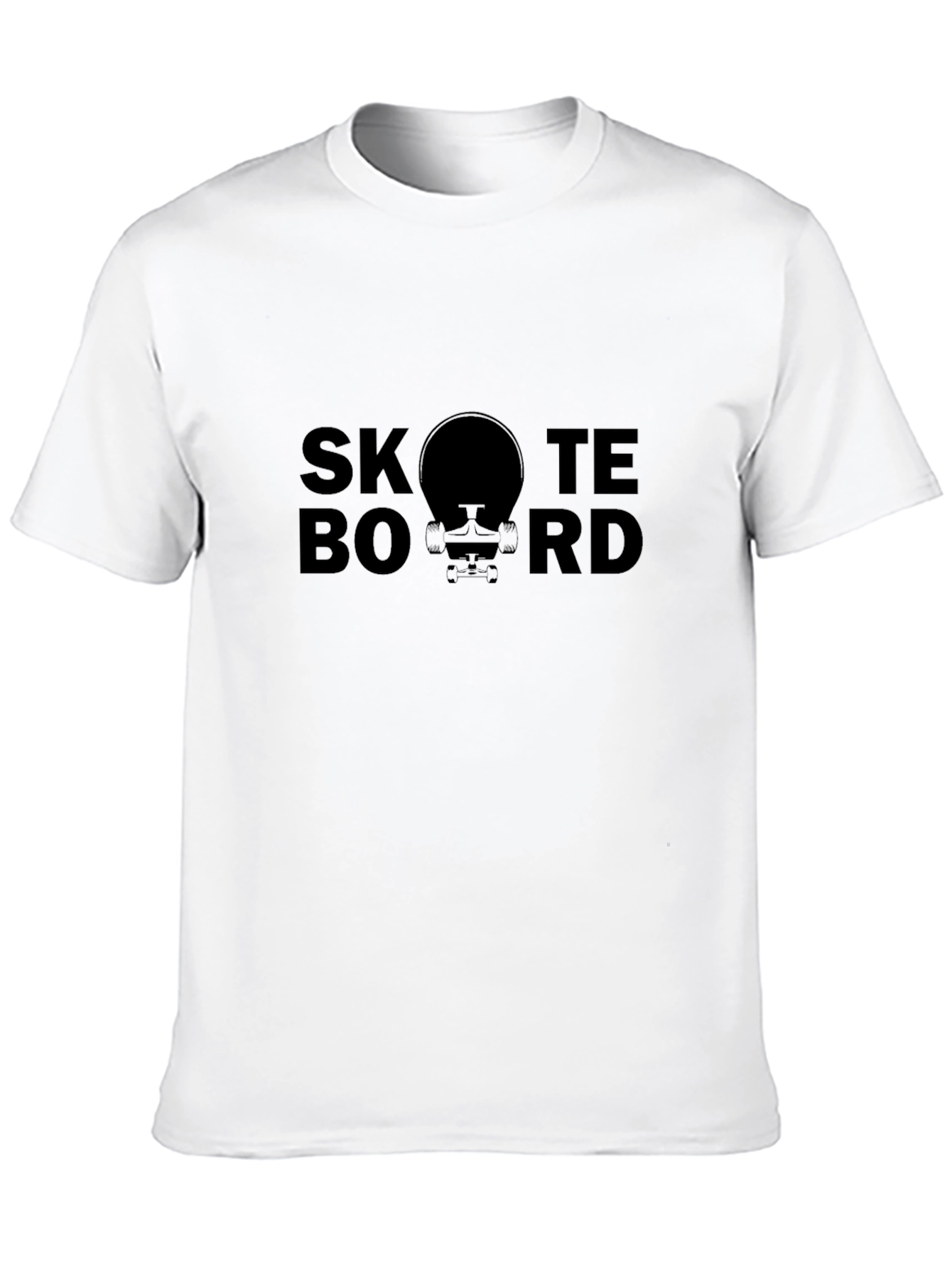 Skateboard Graphic Tee - Unisex Black T-Shirt