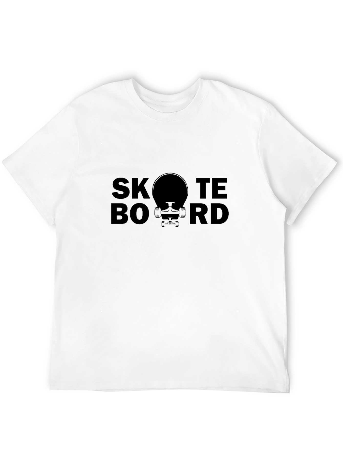 Skateboard Graphic Tee - Unisex Black T-Shirt