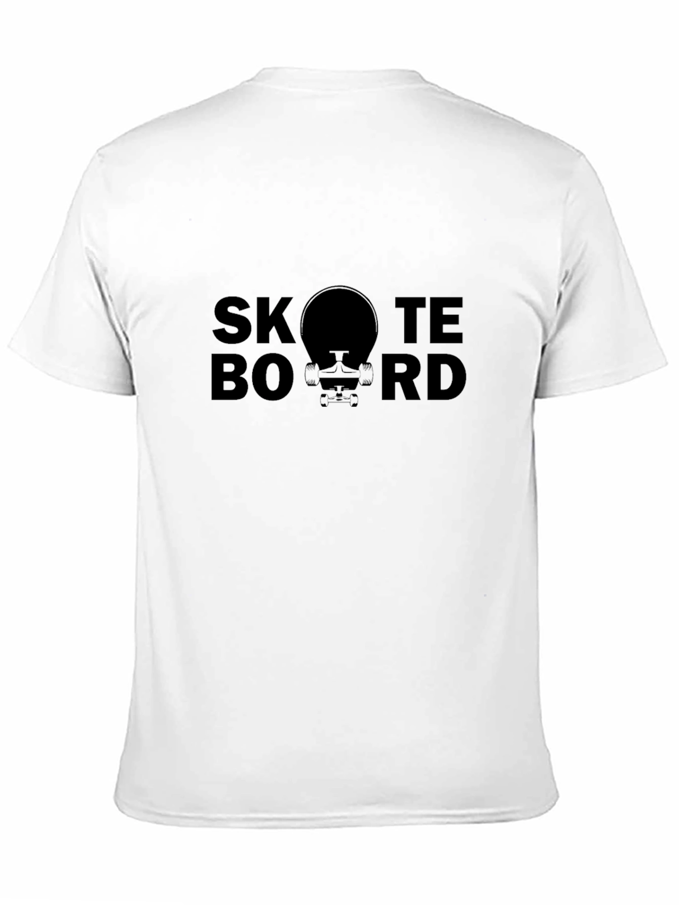 Skateboard Graphic Tee - Unisex Black T-Shirt
