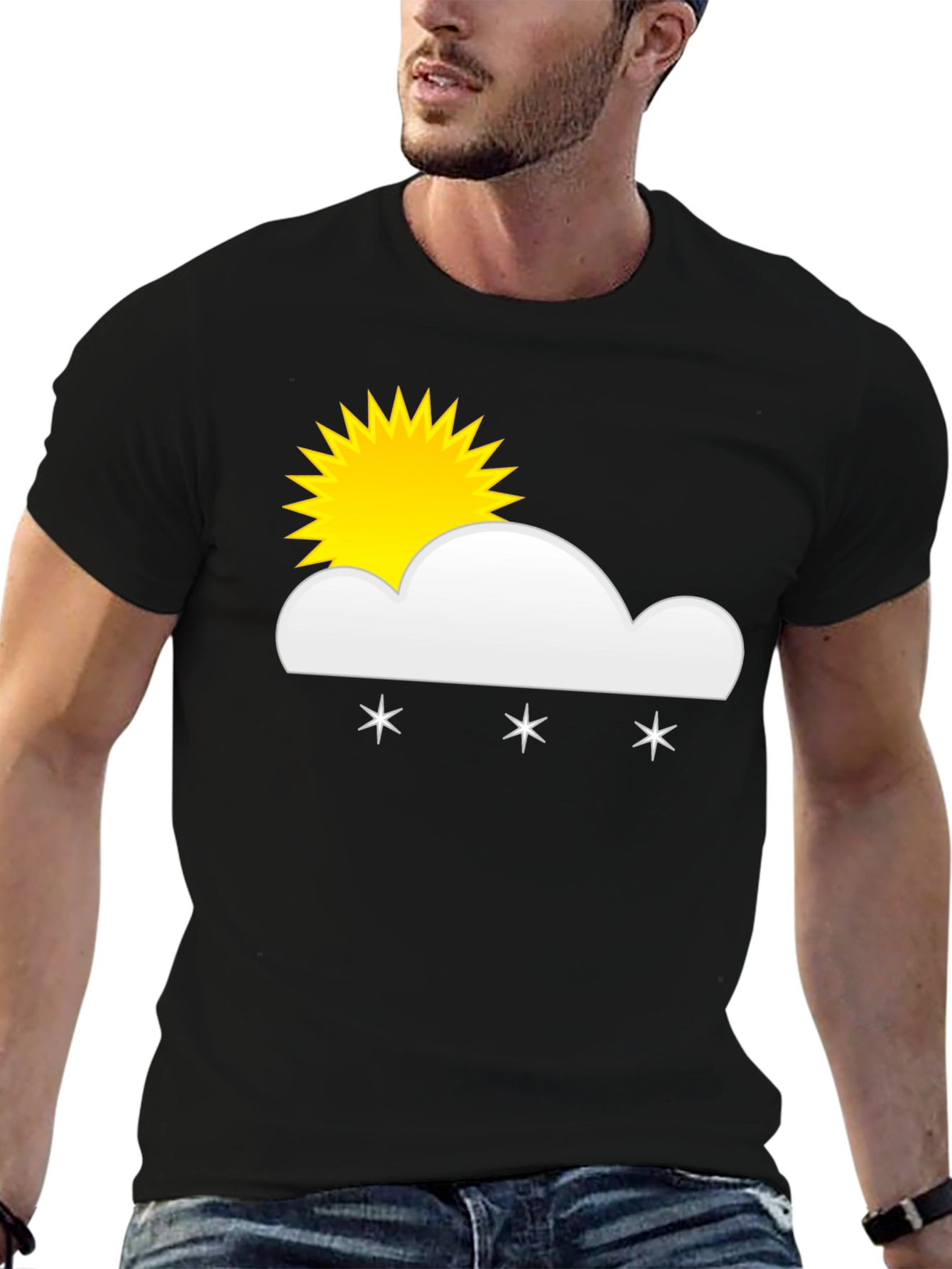 Snowy Sunny Day Graphic T-Shirt