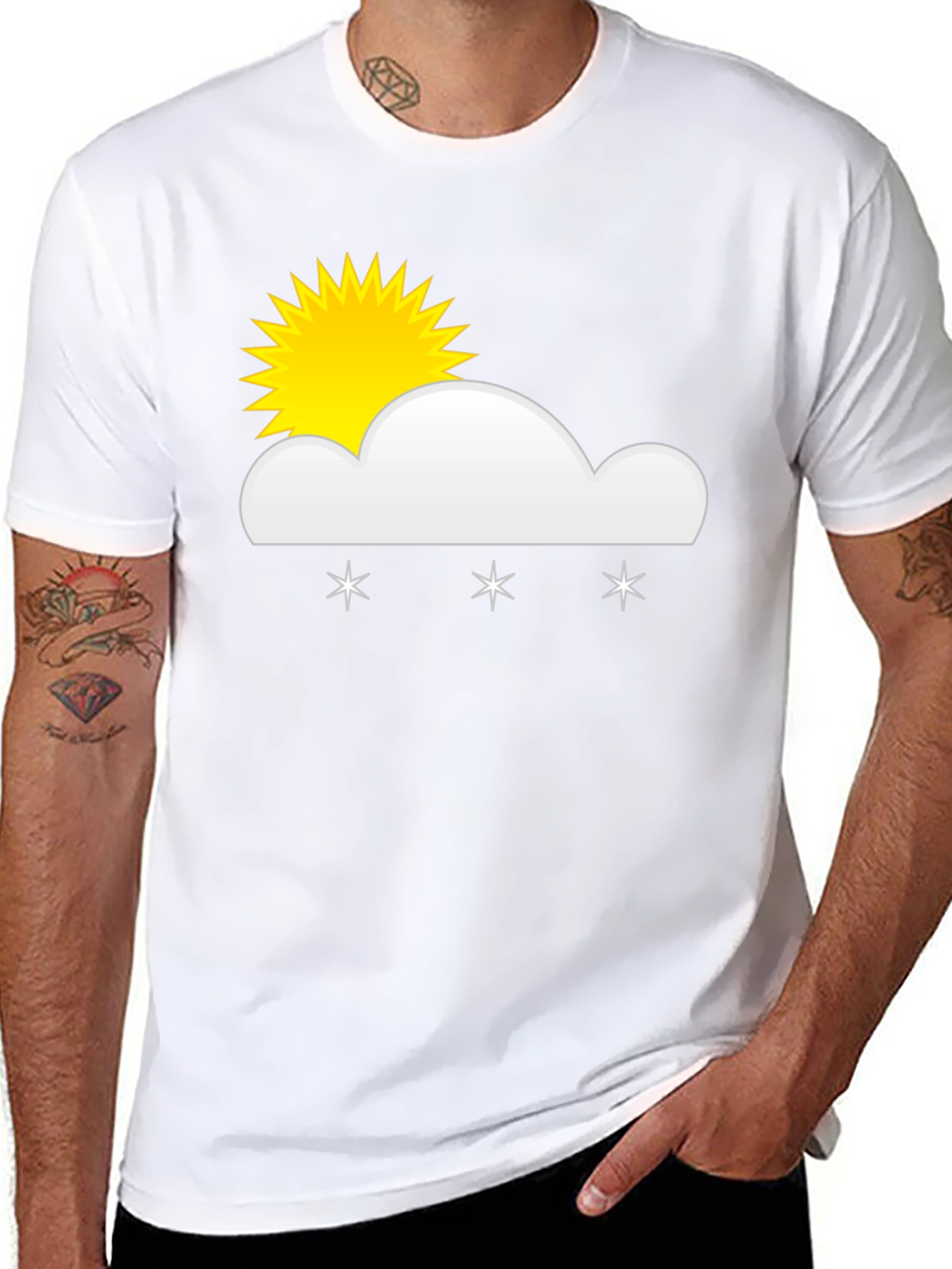 Snowy Sunny Day Graphic T-Shirt