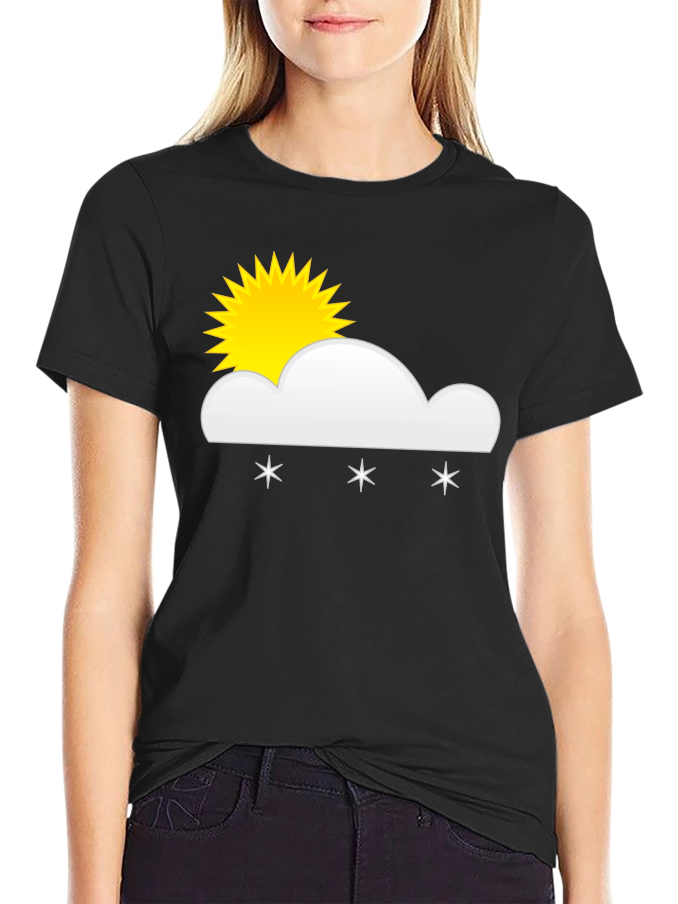 Snowy Sunny Day Graphic T-Shirt