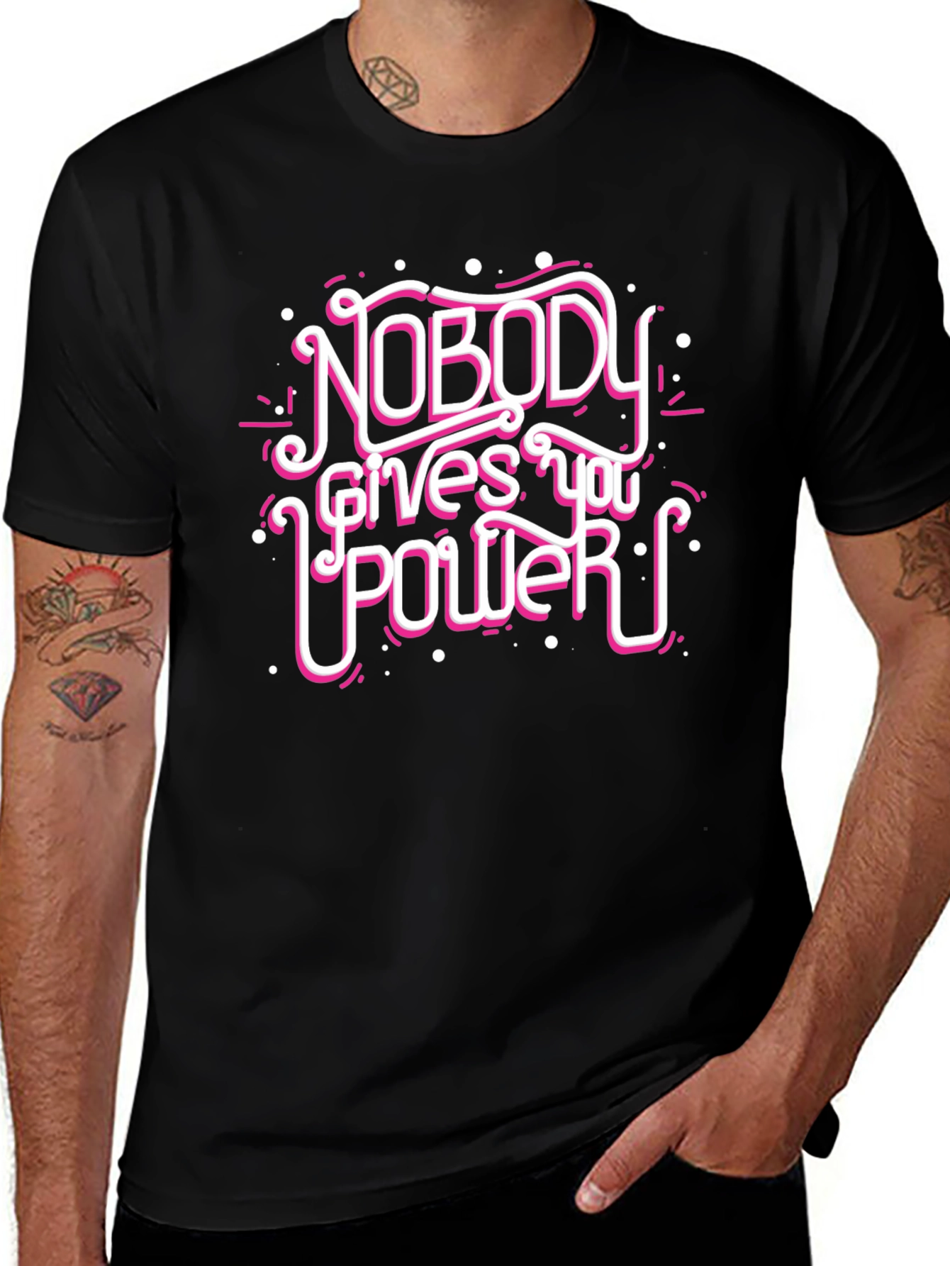 Nobody Gives You Power Graphic Tee