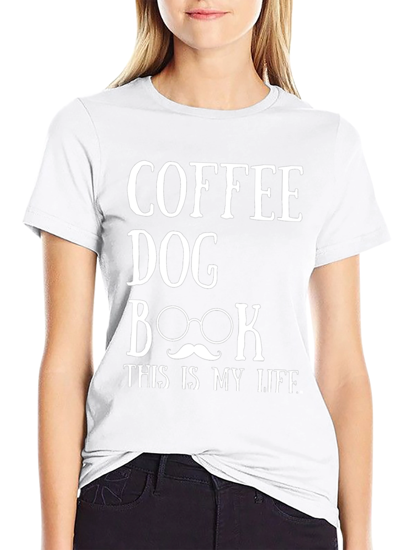 Coffee Dog Book Life Graphic Tee