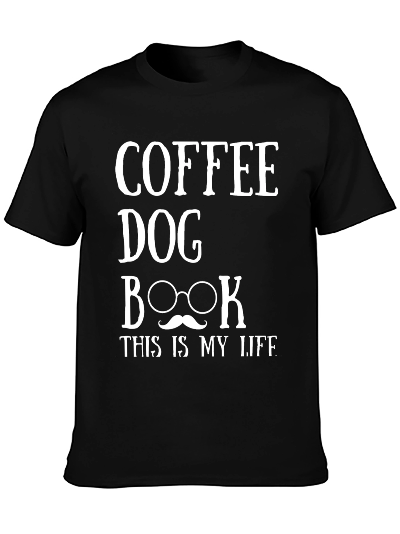 Coffee Dog Book Life Graphic Tee