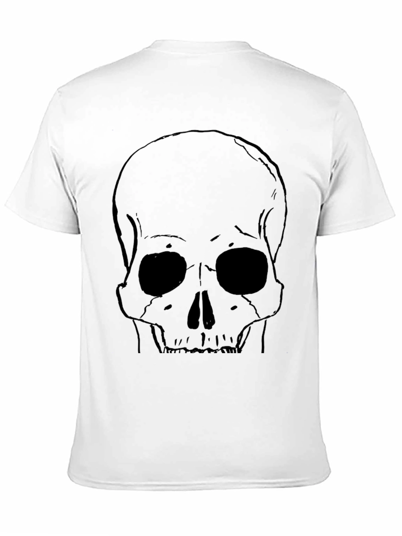 Black Skull Graphic Tee - Edgy Style