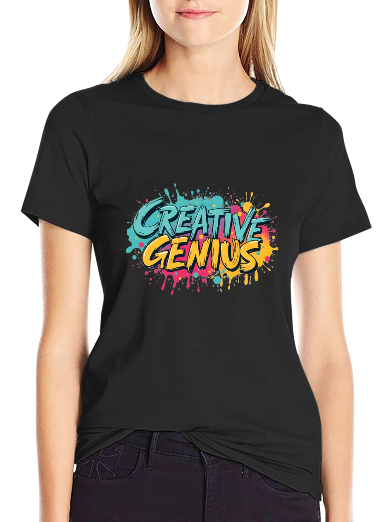 Creative Genius Graphic Tee - Trendy Design