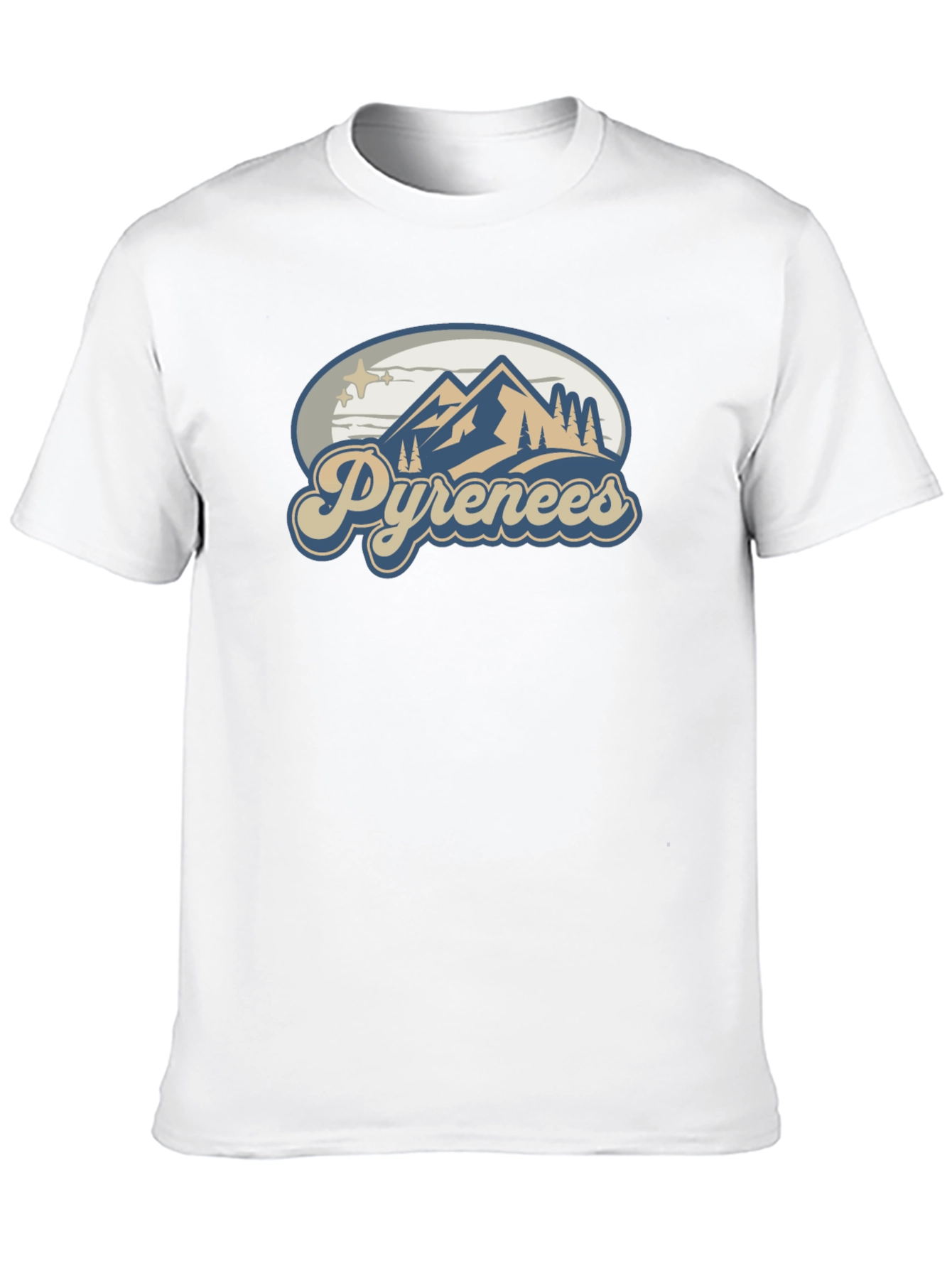 Pyrenees Mountain T-Shirt - Black