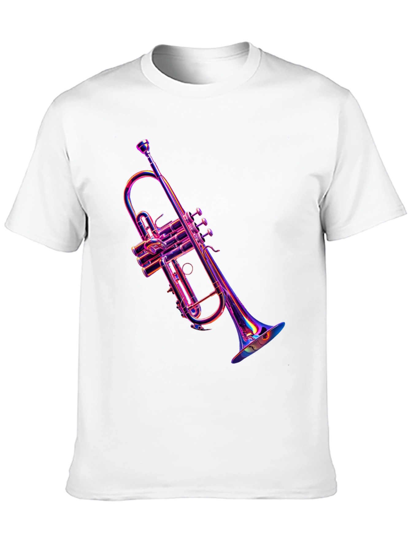 Vibrant Trumpet Graphic Tee - Music Lovers Apparel