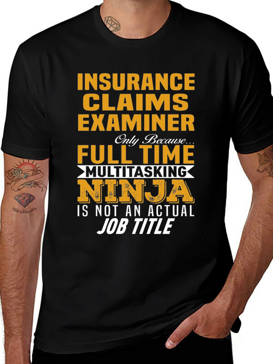 Insurance Claims Examiner Ninja T-Shirt