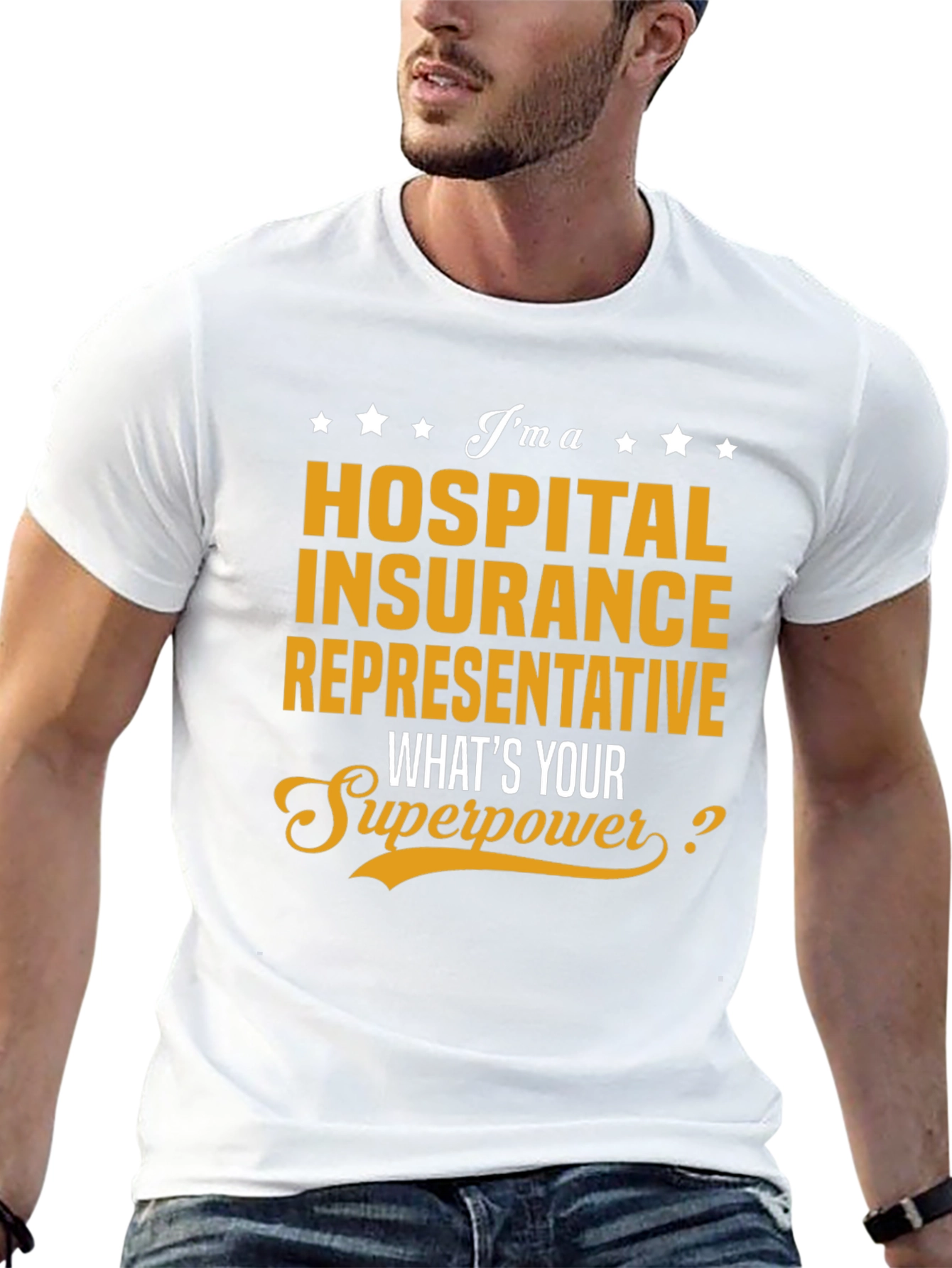 Hospital Insurance Rep Superpower T-Shirt