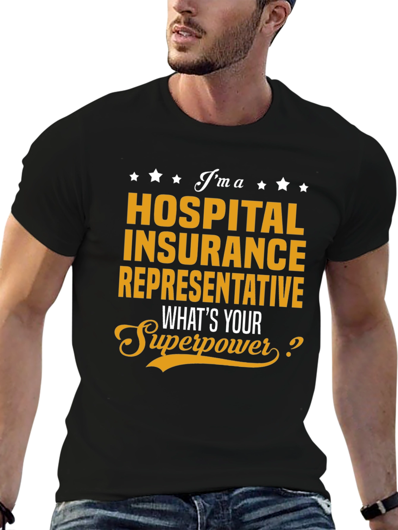 Hospital Insurance Rep Superpower T-Shirt
