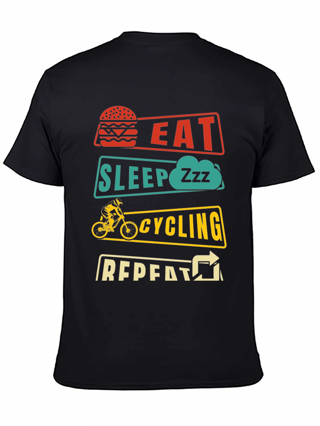 Eat Sleep Cycling Repeat T-Shirt