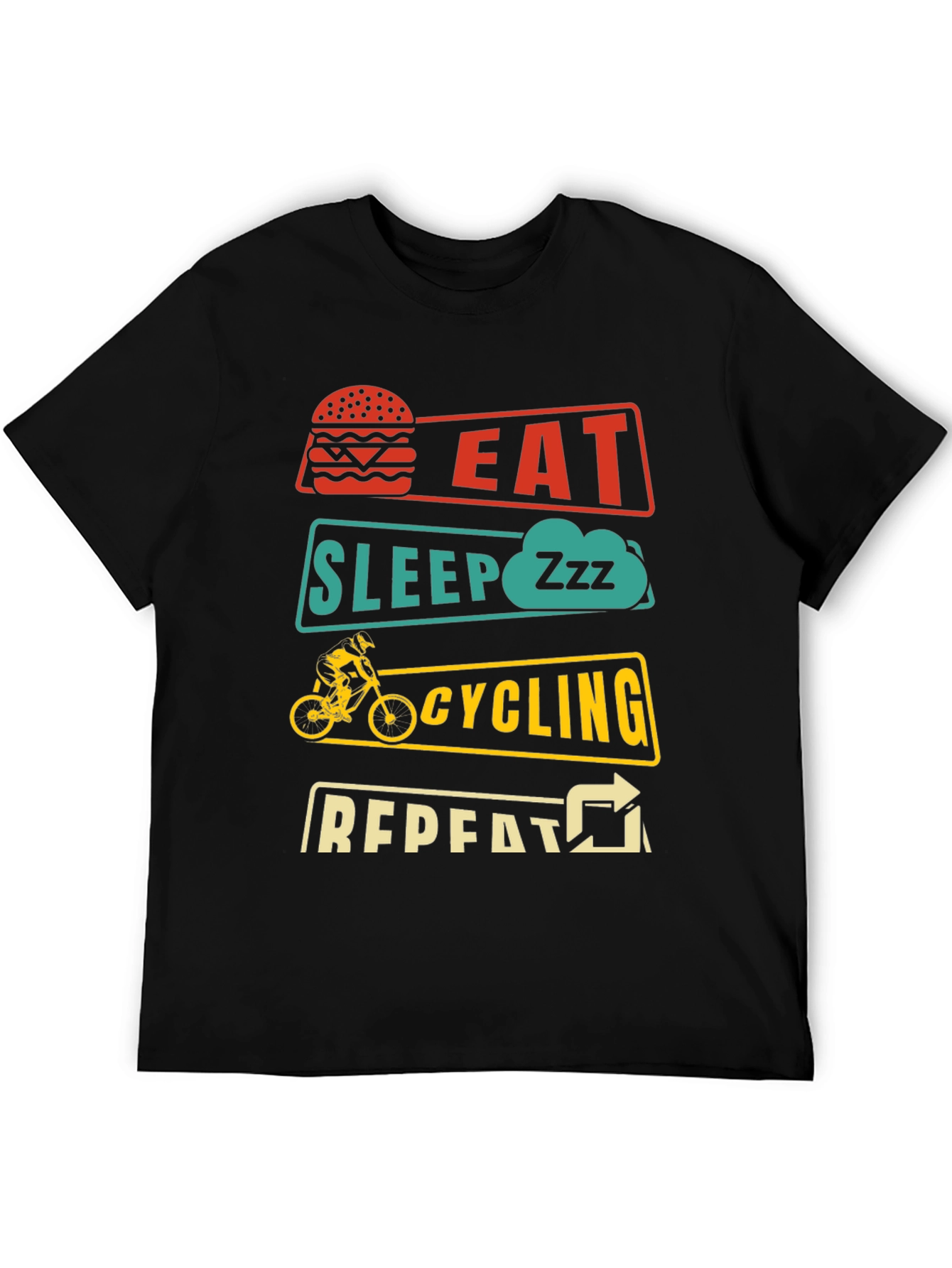 Eat Sleep Cycling Repeat T-Shirt
