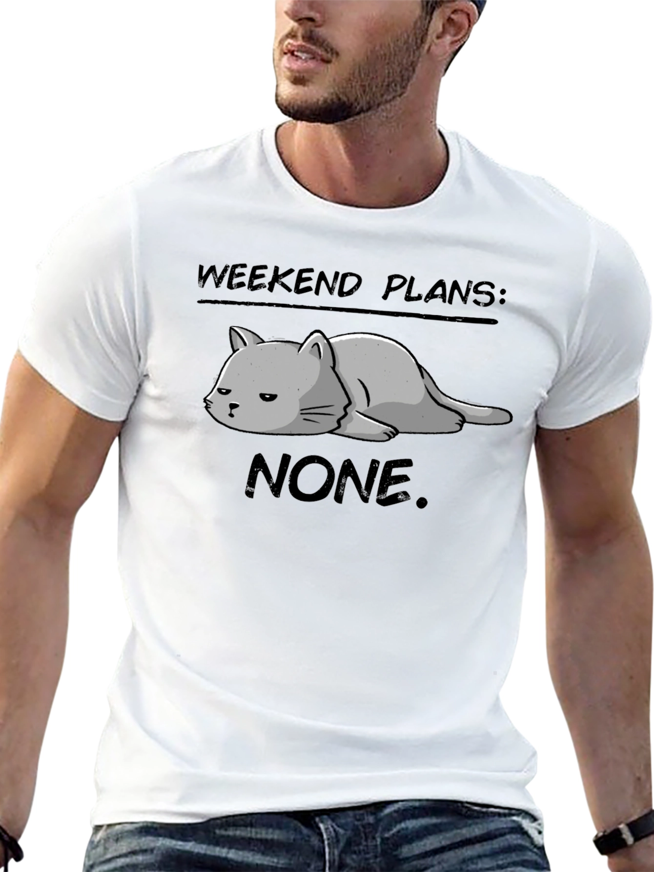Weekend Plans: None. Cat T-Shirt