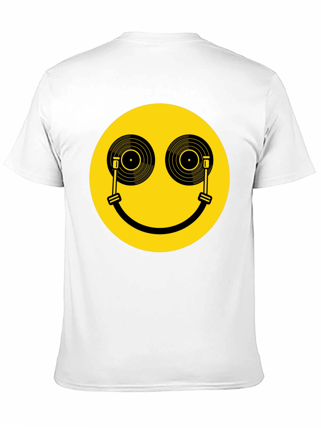 DJ Smiley Face T-Shirt - Black Music Lover Tee