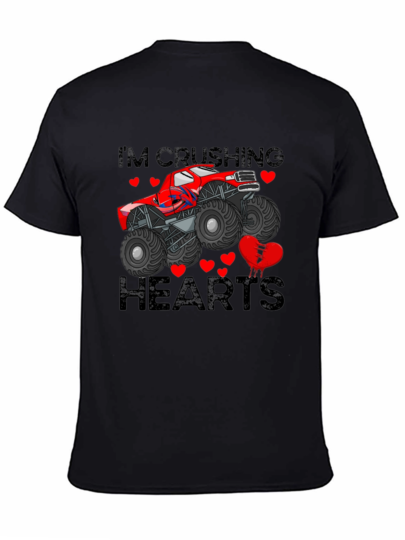 Crushing Hearts Monster Truck Graphic Tee