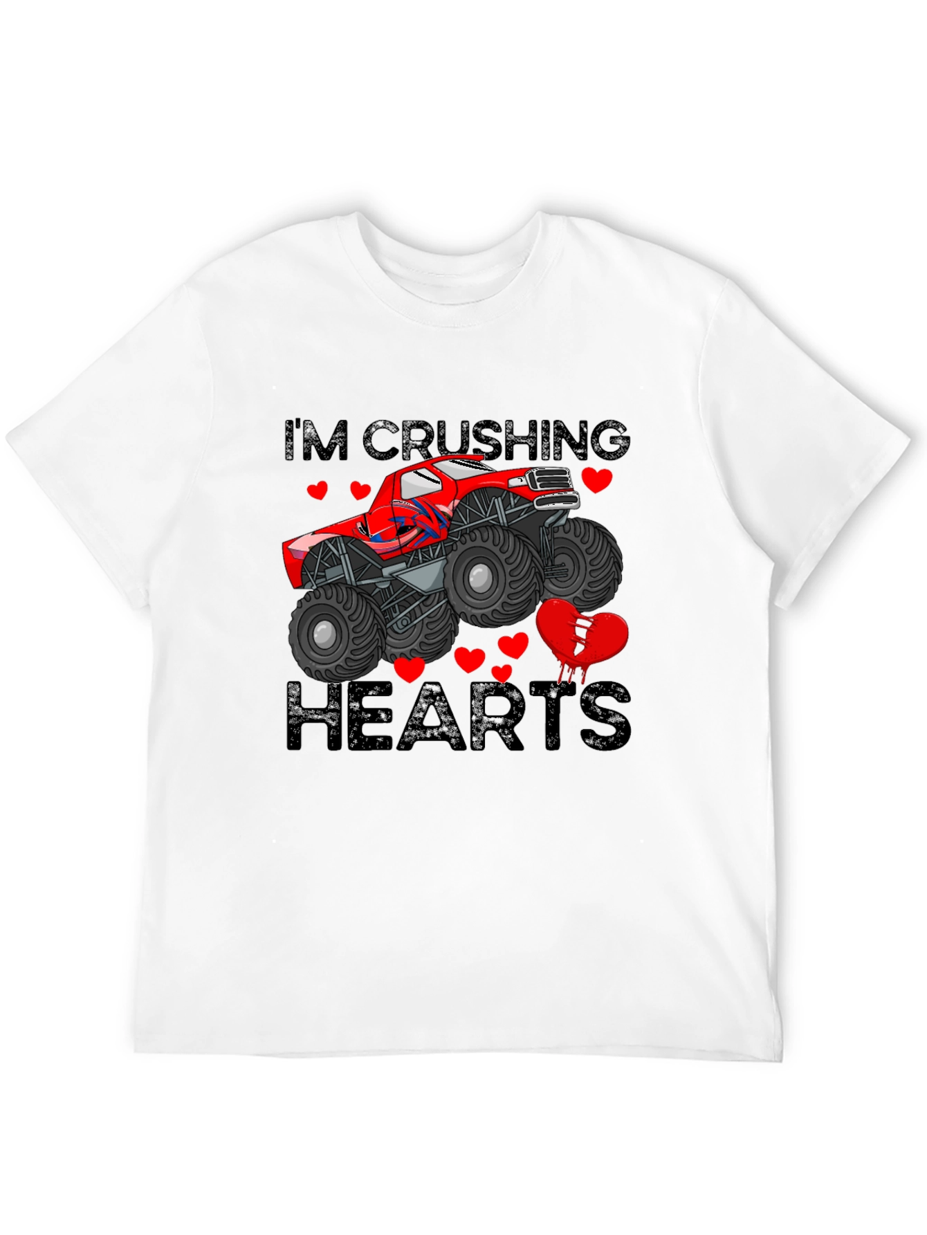 Crushing Hearts Monster Truck Graphic Tee