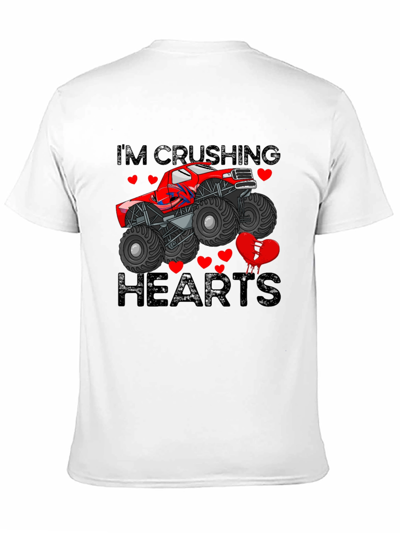 Crushing Hearts Monster Truck Graphic Tee