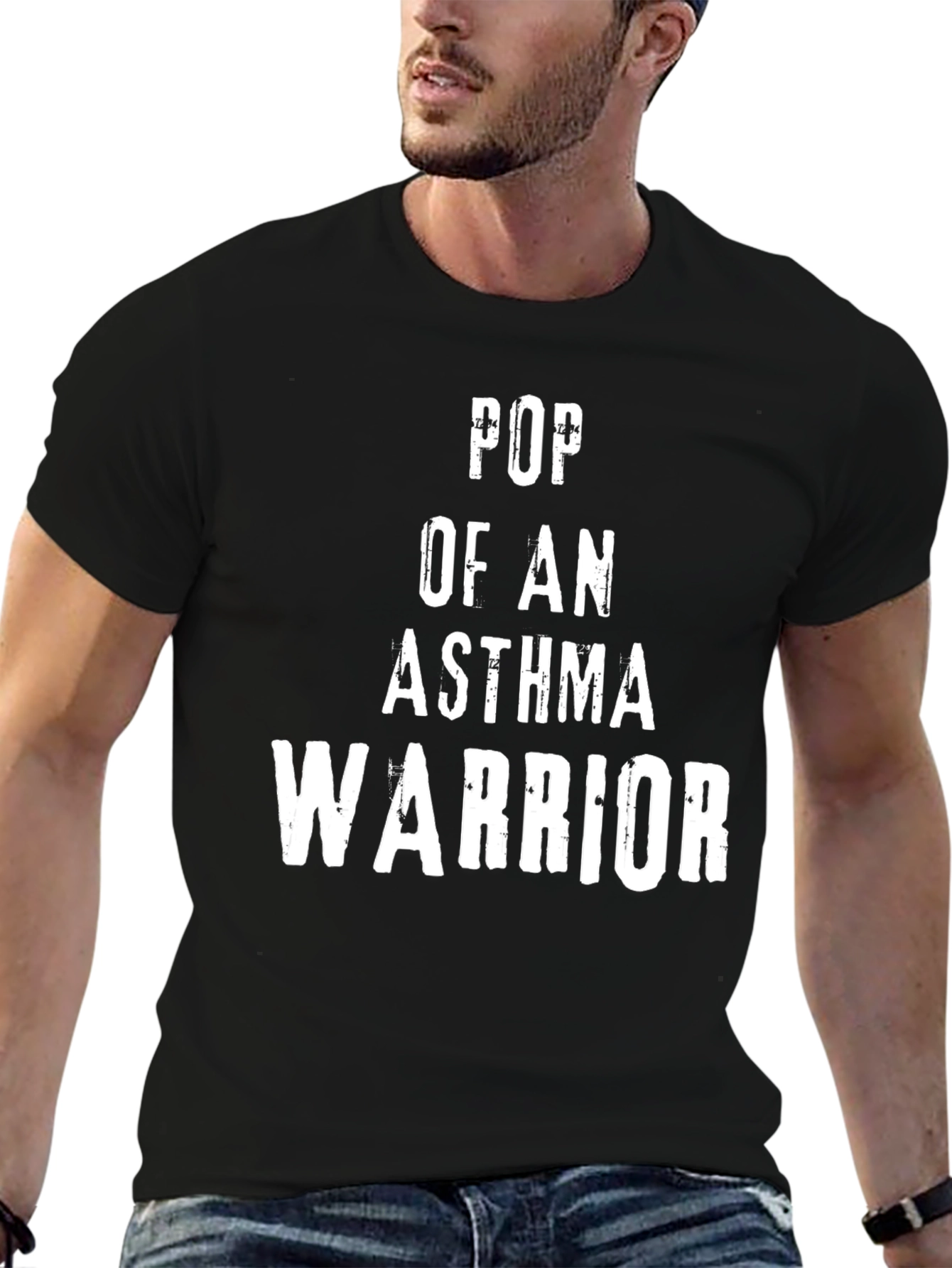 Pop of an Asthma Warrior T-Shirt - Black