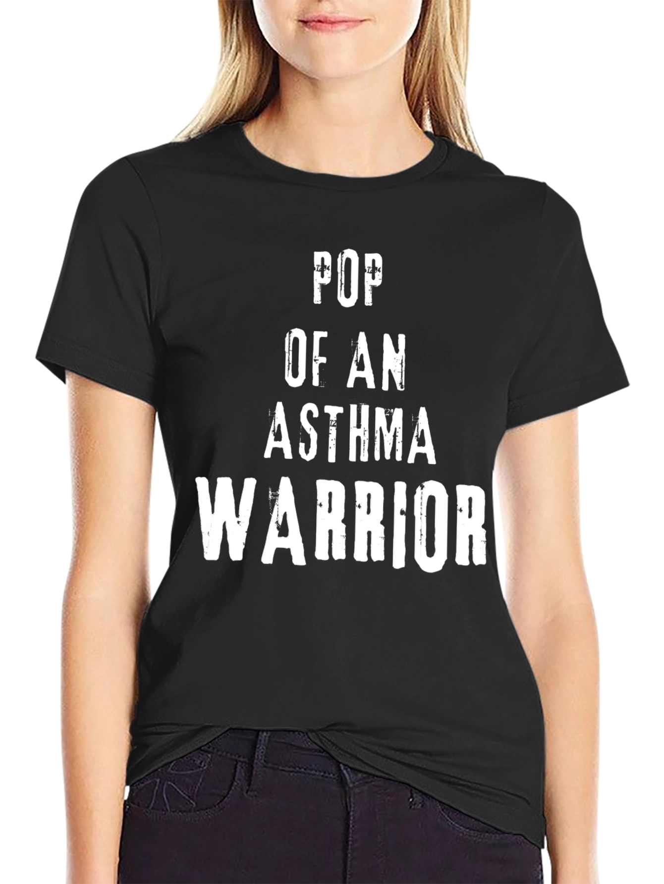 Pop of an Asthma Warrior T-Shirt - Black