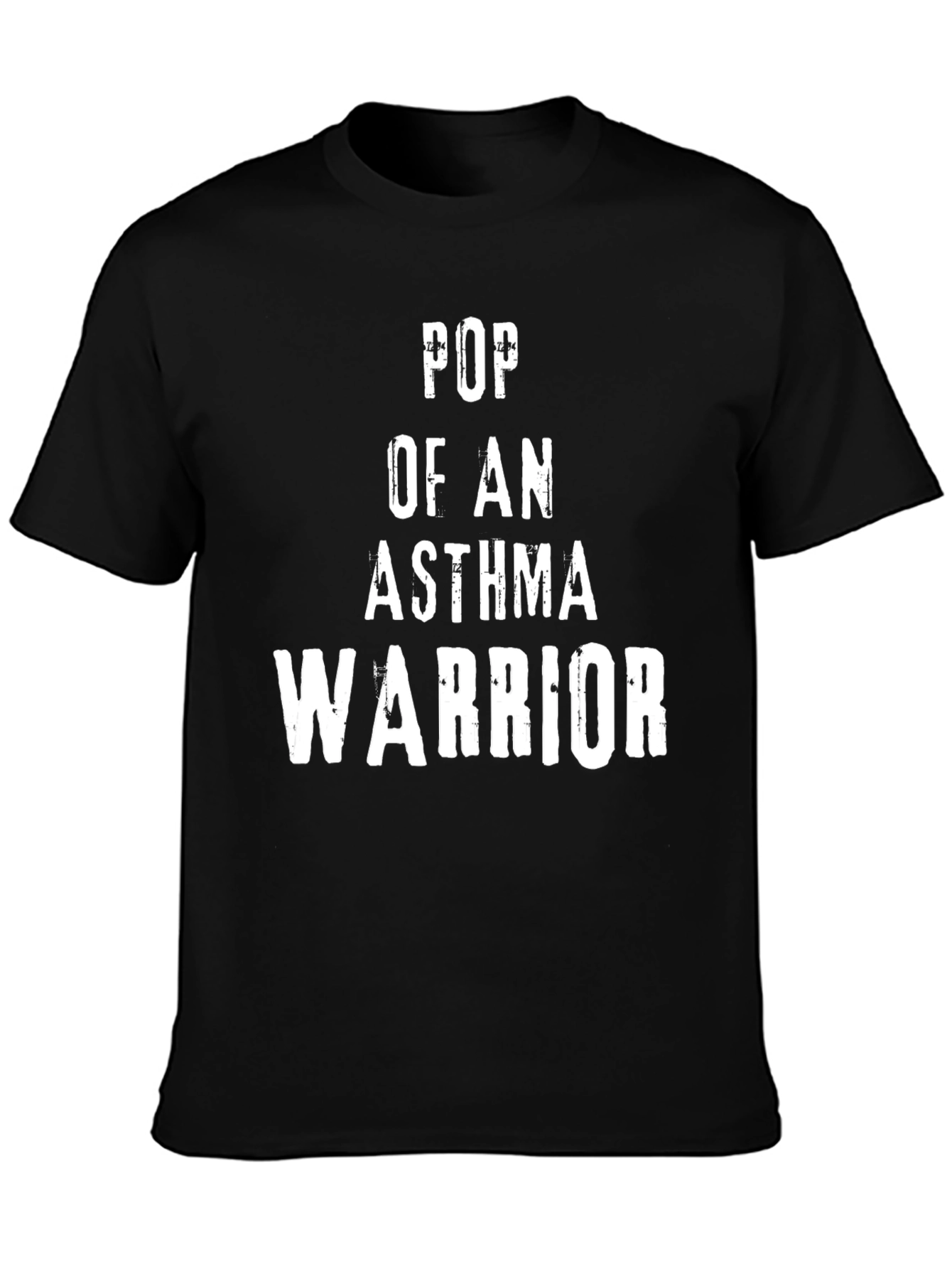 Pop of an Asthma Warrior T-Shirt - Black