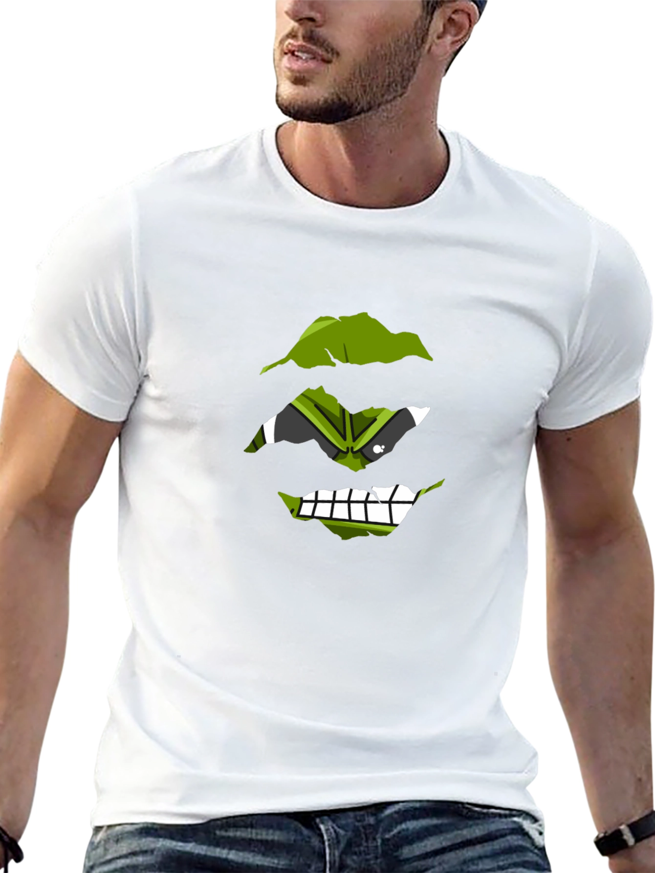 Hulk Smash Graphic Tee - Mens Black T-Shirt