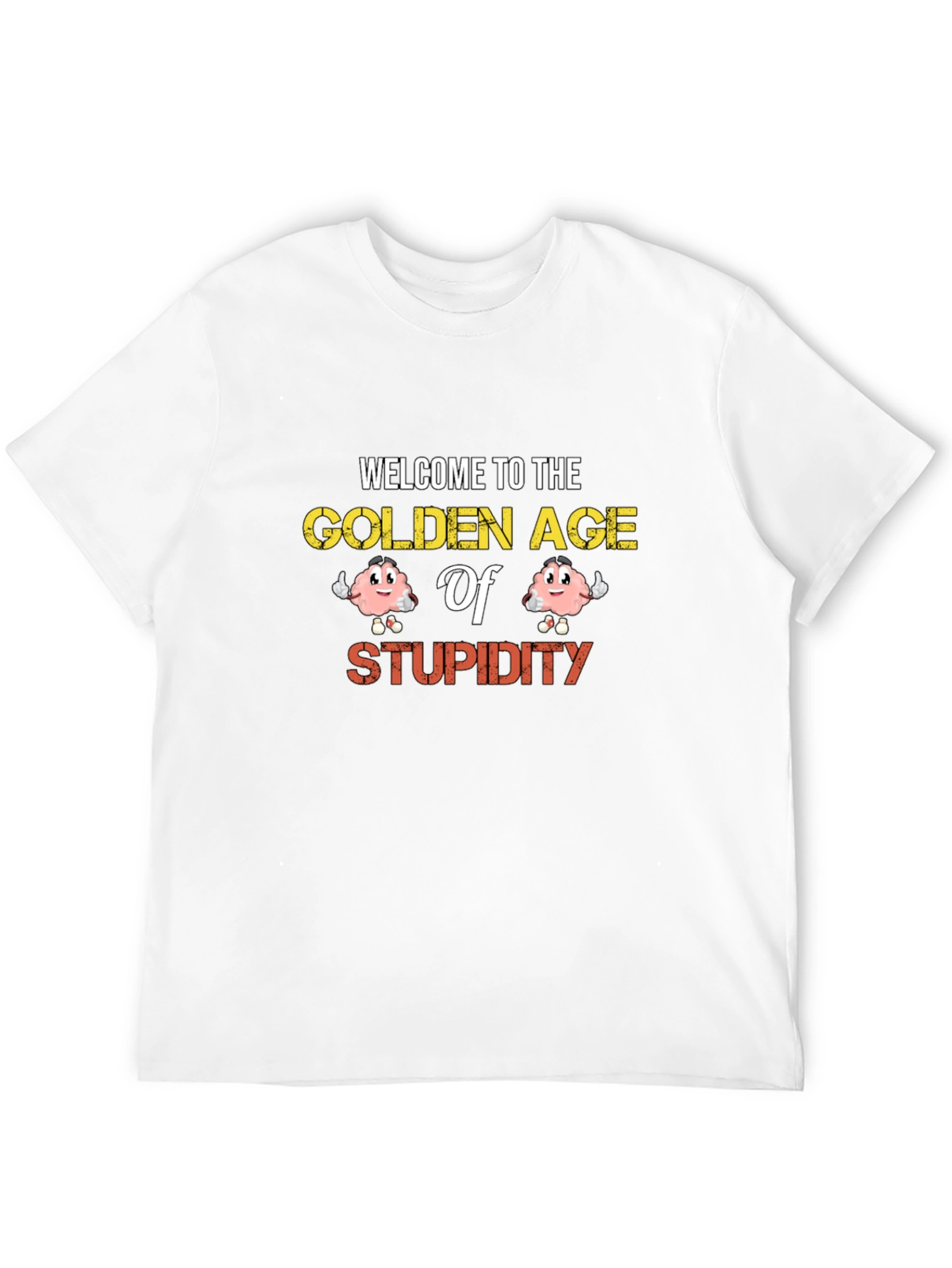 Golden Age of Stupidity Funny Graphic Tee