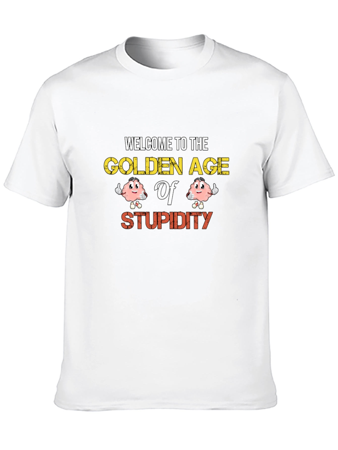 Golden Age of Stupidity Funny Graphic Tee