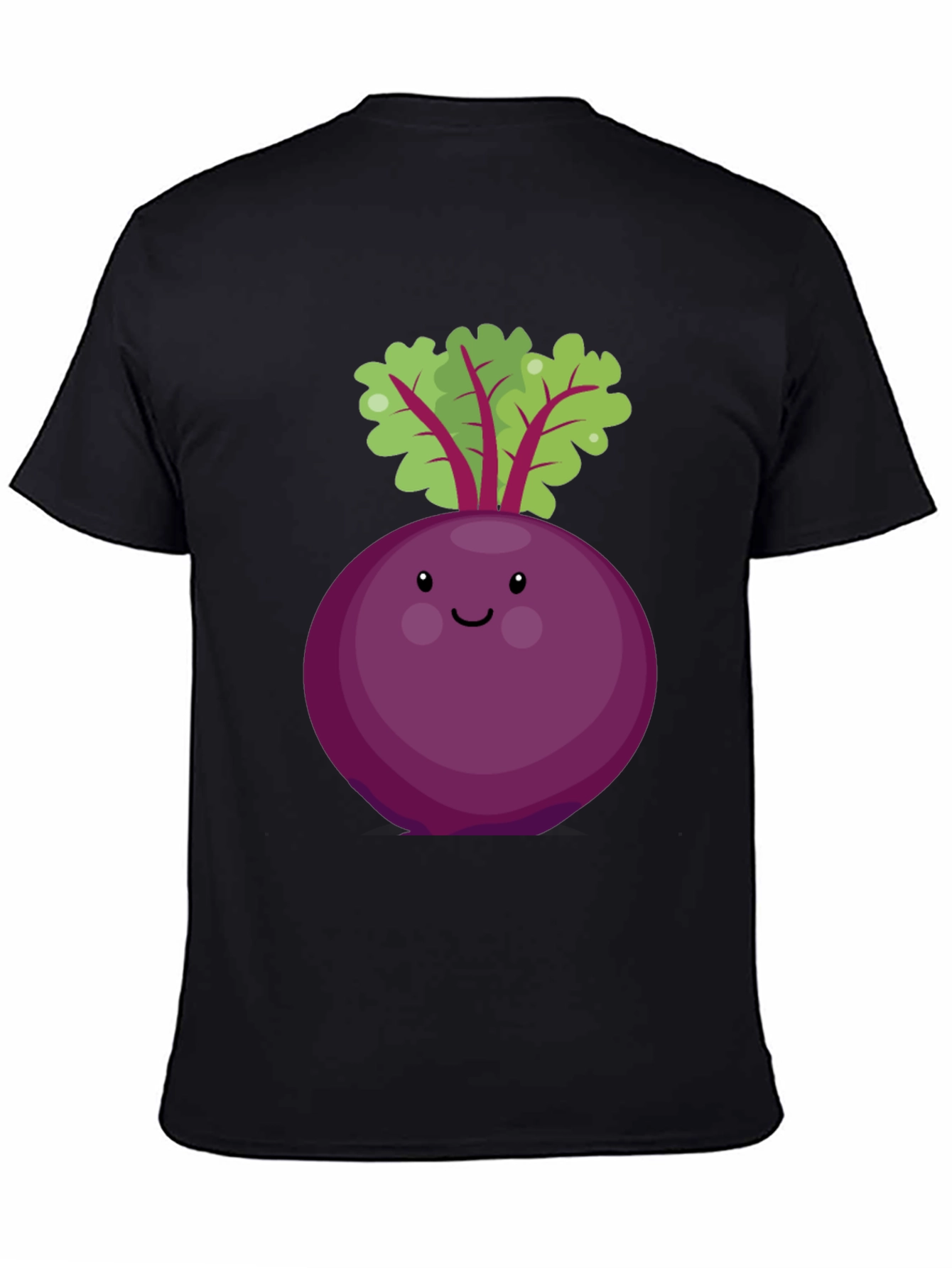 Cute Beet Graphic Tee - Unisex Black T-Shirt