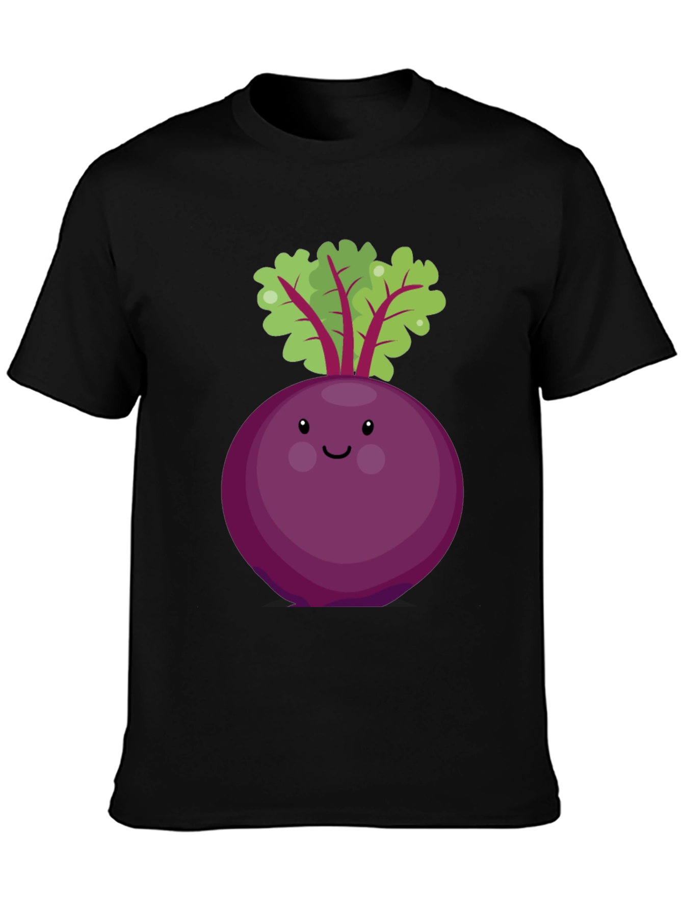 Cute Beet Graphic Tee - Unisex Black T-Shirt
