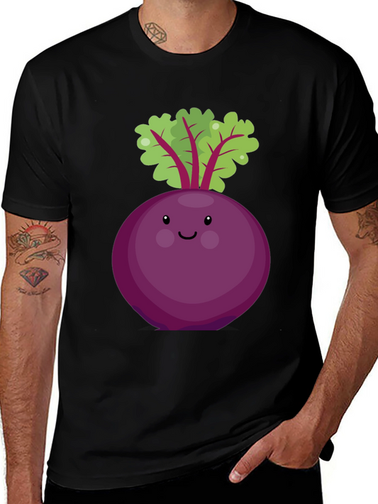 Cute Beet Graphic Tee - Unisex Black T-Shirt