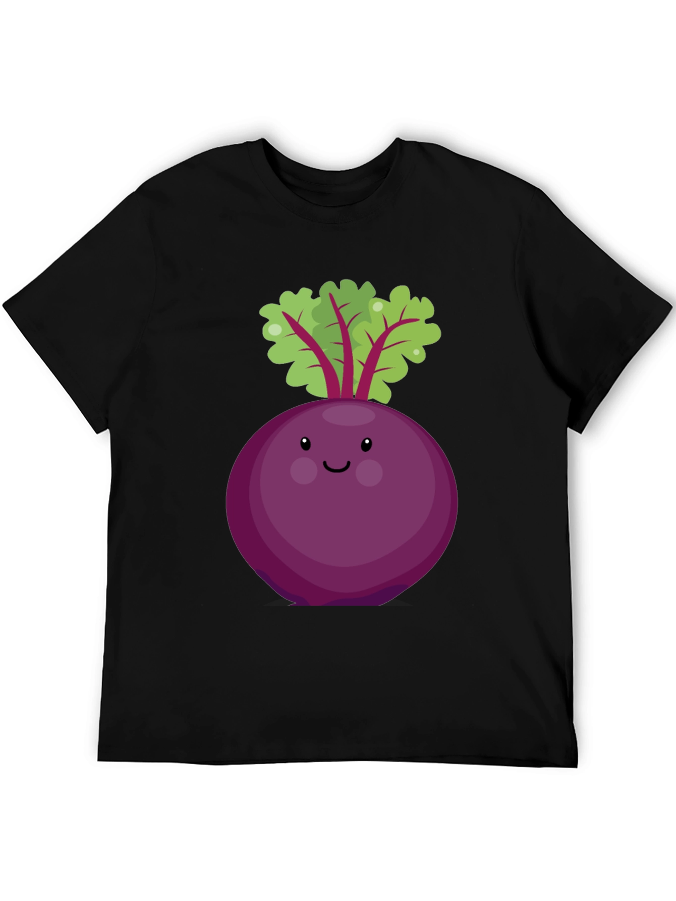 Cute Beet Graphic Tee - Unisex Black T-Shirt