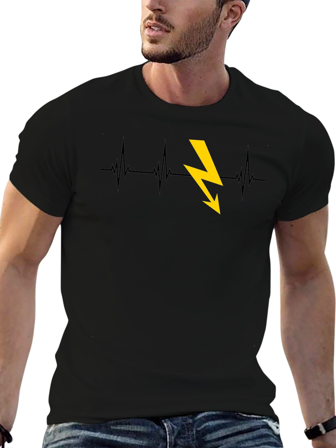 Electric Heartbeat Graphic Tee