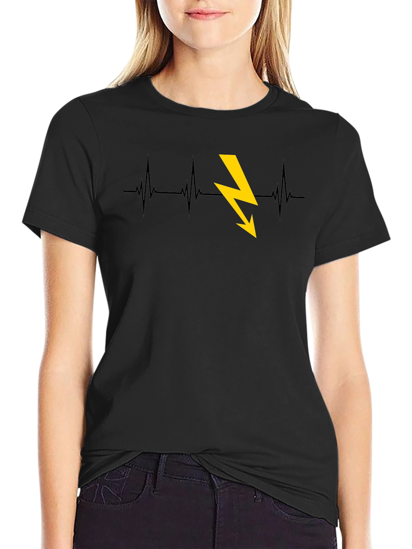 Electric Heartbeat Graphic Tee