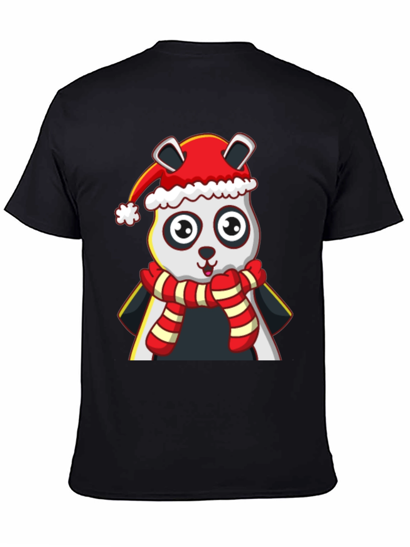 Festive Panda T-Shirt - Holiday Style