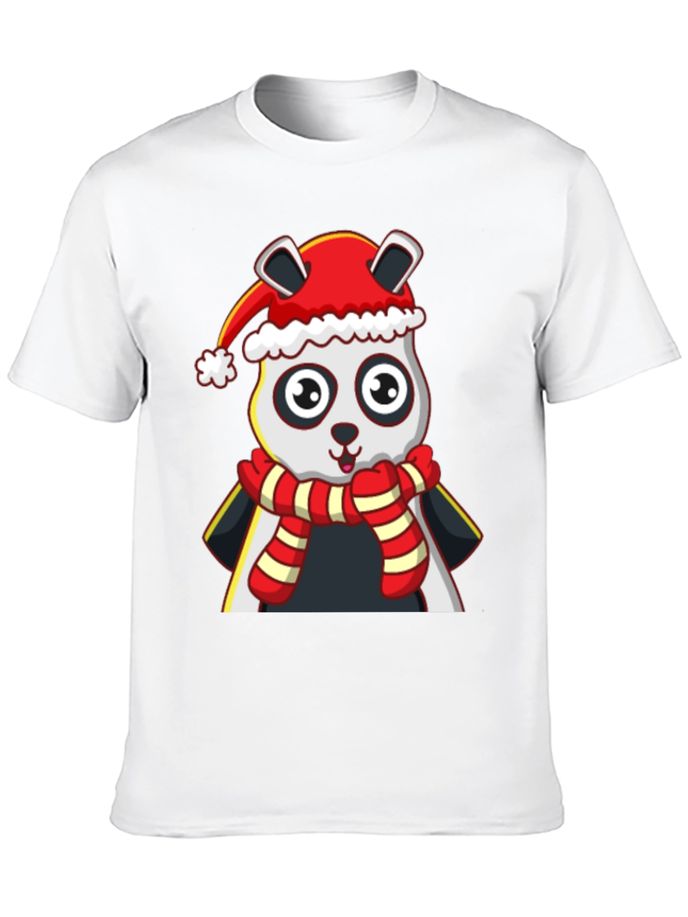 Festive Panda T-Shirt - Holiday Style